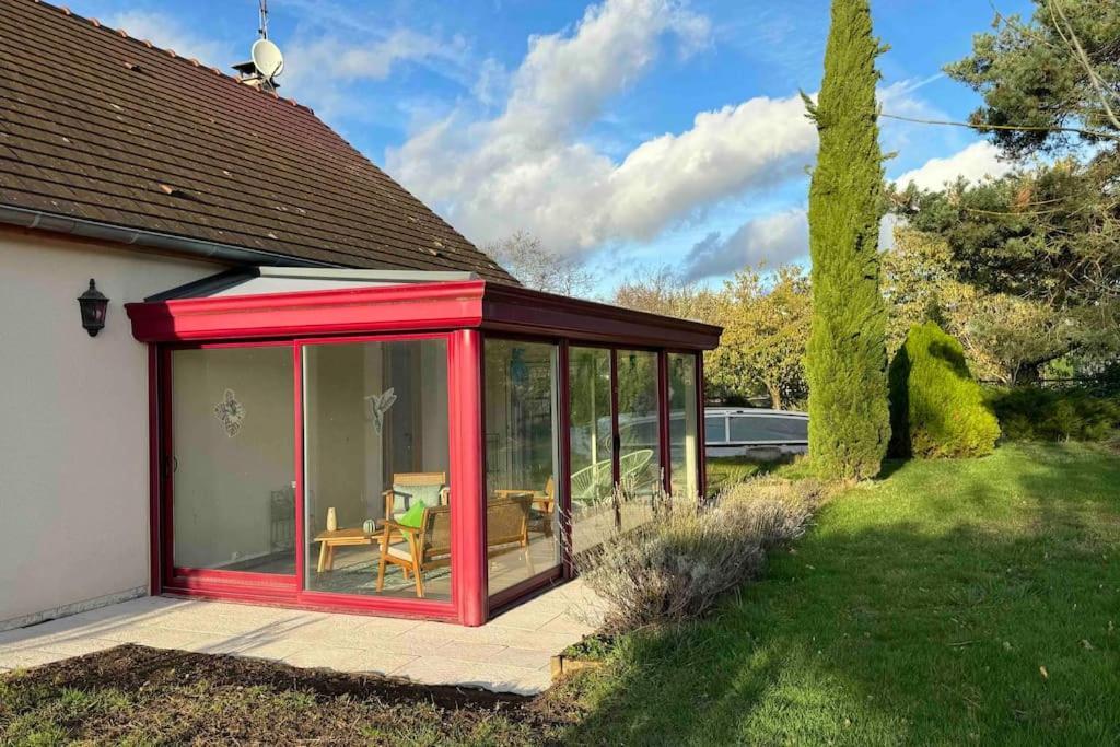 Gite 3 Etoiles Les Gourlines Avec Balneo, Veranda, Piscine Et Garage Avermes Exterior foto